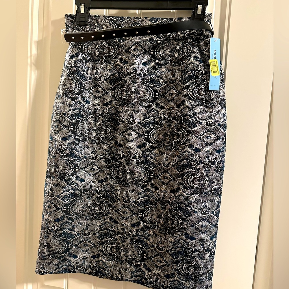 Antonio Melani, 4, jacquard  metallic cerulean silver black